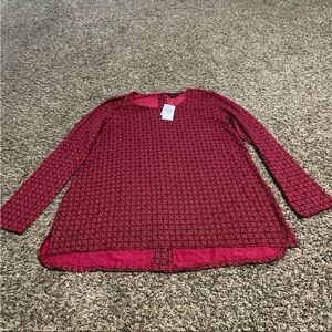 J Jill NWT blouse with button details, size medium